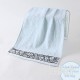 qingfeng Towel Simple Cotton Home Wipe Face Bath Soft Absorbent Comfort Towel 74x34cm Light Blue - B07VG62X3C